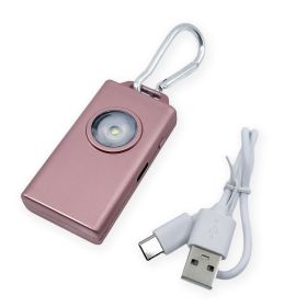 Micro Guardâ„¢ Plus Personal Alarm + COB LED Flashlight (Color: rose gold)