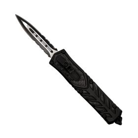 Automatic OTF Double Edge Knife (Style: Serrated)